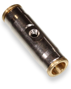 T-piece 9.5mm PA pipe f/1 nozzle brass nickel-plated (NO)